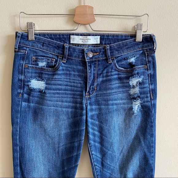 ABERCROMBIE The A&F Skinny Jeans Distressed 4 S - Picture 2 of 11
